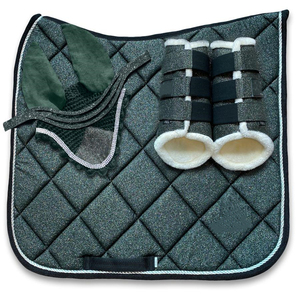 Juego de almohadillas para SILLÍN de caballo personalizadas profesionales, elegantes productos OEM de doma equina con forro de polialgodón - Product Image 4