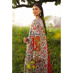 Conjunto de Traje de 3 Piezas para Mujer con Bordado y Estampado CL-62126 con Pantalón Estampado - Product Image 5