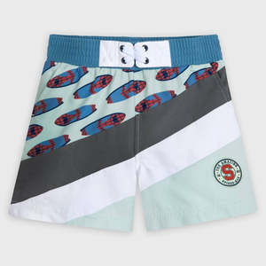 Costume da bagno lungo Marvel Spider-Man per ragazzi con stampa a fumetti per bambini piccoli e neonati, taglia 5-6, per Disney Store - Product Image 1