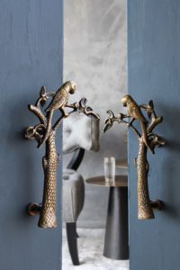 Poignée de porte et de tiroir en fonte antique tire oiseaux fleur laiton pour armoire cuisine chambre et salle à manger Style Design industriel - Product Image 4