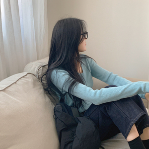 Almacén superventas Promoción de ropa de punto estilo diario PANA cuello en U bambú delgado de punto - Product Image 5