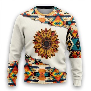 Alta calidad 100% algodón hombres sudadera transpirable y elegante bordado sublimación impresa camisa al por mayor - Product Image 3