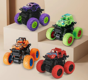 Niños Monster Truck Push Go 360 Rotación Batería libre Diversión Friction Powered Truck Pull Back Go Vehículo de juguete - Product Image 2