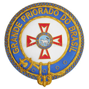 MASONIC REGALIA KNIGHT TEMPLAR BADGE GRANDE PRIORADO BRASIL POUR L'UTILISATION DE L'ÉGLISE POUR LES ADULTES - Product Image 2