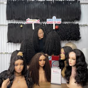 Extensions de cheveux humains du Vietnam, double trame, noires, bouclées à la vapeur, machine à boucler les cheveux à la vapeur - Product Image 4