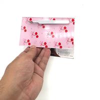 Prix de gros Carreau de palette de cils en acrylique durable Red Cherry Bow avec aimant pour pince à épiler Carreaux de plateau de cils avec logo personnalisé