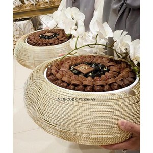Diseñador árabe Ramadán y Eid Celebración Mesa Centro de mesa Chocolates y dulces Cuencos y platos al precio más bajo - Product Image 2
