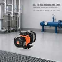 Pompa Booster Impeller Multistage Horizontal Stainless Steel OEM 0.37 kW 3.5m³/h DN25 Motor Tiga Fasa untuk Air Bangunan