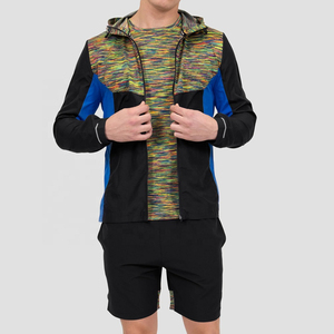 Chándal cortavientos impermeable para exteriores con estampado nuevo, ropa de entrenamiento transpirable de talla grande para correr en invierno, patrón sólido - Product Image 3