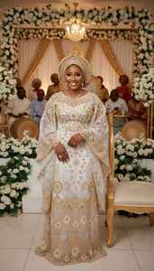 Tela de Alta Calidad para Blusa con Bordado Africano George Wrapper, para Ropa Tradicional - Product Image 5