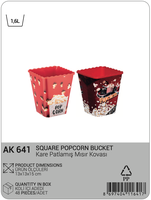 Conteneur à popcorn en plastique PP Afossa avec couvercle hermétique, préservation de la fraîcheur, durable, réutilisable, multifonctionnel, organisation de la cuisine