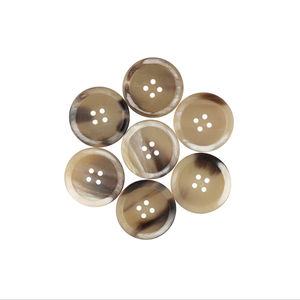 Boutons en corne de buffle naturelle, finition colorée, pour accessoires vestimentaires, haute qualité - Product Image 1