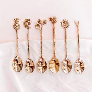 <b>Decorative</b> floral stem metal cutlery set designed for elegant <b>tea</b> <b>parties</b> cultural gatherings and holiday dinners - Product Image 6