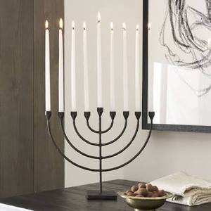 Handcrafted Aluminum Menorah Tabletop Decorative <b>Candlestick</b> <b>Holder</b> for Home Christmas Party or Hotel for Home Decor - Product Image 2