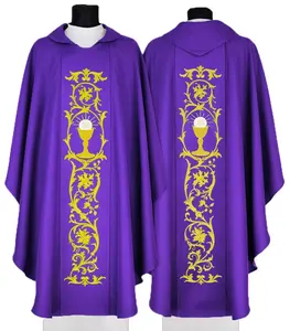 Túnicas de Iglesia Hechas a Medida de Primera Calidad, Túnicas de Coro Transpirables y Duraderas, Diseño Moderno con Bordado Estampado, Secado Rápido, Unisex - Product Image 5