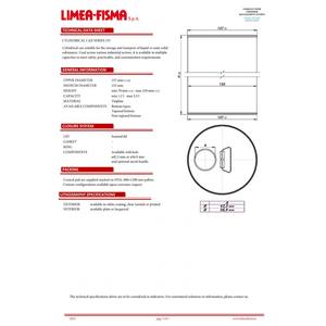 Latas cilíndricas de hojalata personalizables de 155 mm con capacidad total desde 2,6 hasta 3,5 Lt. Con asa y orificio de vertido - Product Image 4