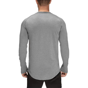 Camisetas de Compresión de Manga Larga Transpirables para Hombre, Color Sólido, Poliéster/Nailon, Ropa Deportiva para Fitness y Running - Product Image 6