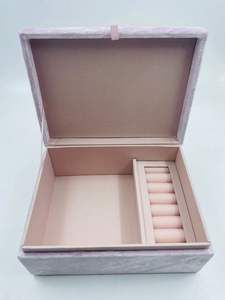 YASHVI EXPORTS Butterfly Design Custom Velvet <b>Fabric</b> Big Size Jewelry Organizer Embroidery Beading <b>for</b> Rings Necklaces - Product Image 3