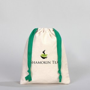 Bolsa de tela personalizable con asa verde, 6 x 8 pulgadas (15.5 cm x 20 cm), bordado serigrafiado para empaque de aceites esenciales, productos contra el polvo y pelucas - Product Image 6