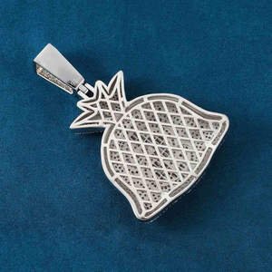 Colgantes de Bolsa de Dinero Estilo Hip Hop de Plata 925 Chapada en Oro con Diamantes de Moissanita de Claridad VVS de Alta Demanda para un Estilo Urbano de Lujo - Product Image 3