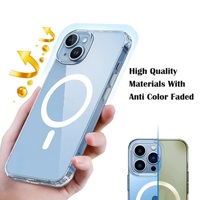 Offres Spéciales Transparent N52 Magnétique Acrylique TPU Non Jaunissant Antichoc Mobile Téléphone Cas Pour Samsung S22 23 24 Plus Ultra FE