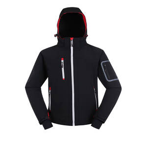 Coupe-vent d'été personnalisé pour hommes Veste décontractée à manches courtes zippée en polyester et nylon patchwork avec fermeture à glissière tissée - Product Image 3