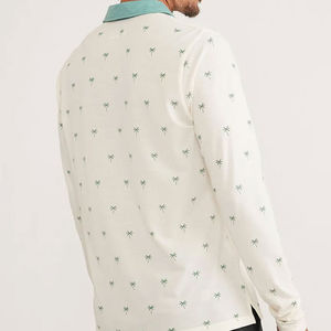 Col boutonné d'été pour chemises, ample, personnalisé, en polyester/coton, tricoté, uni, manches longues pour t-shirts - Product Image 5