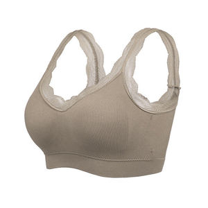 2025 OEM Custom Logo Women Sports Bra Seamless Fitness Yoga Gym Wear High Impact <b>Strappy</b> Padded Quick Dry Compression Bra <b>Top</b> - Product Image 4