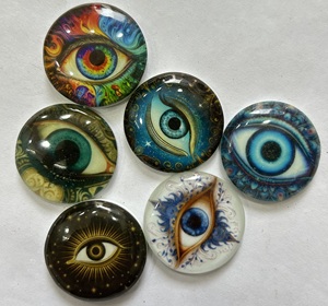 สีที่น่าตื่นตาตื่นใจหลายสีสติกเกอร์ตาแก้วมังกรสำหรับตุ๊กตาของเล่นสัตว์อัญมณีขายส่งราคาตาแก้วมังกร - Product Image 1