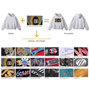 Sudadera con Capucha Personalizada con Logotipo al por Mayor, 100% Algodón, 350 Gsm, Hombros Caídos, para Hombre, de Alta Calidad, Gruesa, Estilo Urbano, de Lujo - Product Image 6