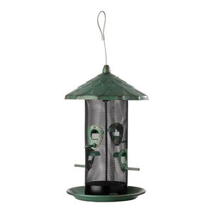 Colibri oiseau maison décorative métal oiseau alimentation brillant perroquet vert couleur lanterne forme suspendue pour oiseaux élégant jardin - Product Image 3