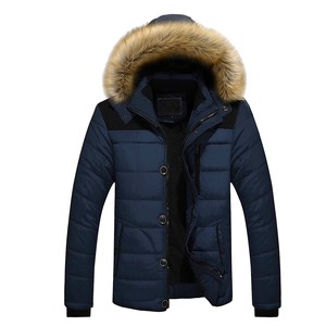 Veste matelassée d'hiver élégante pour homme, col montant, écologique, réversible, imperméable, coupe-vent, veste d'extérieur - Product Image 5