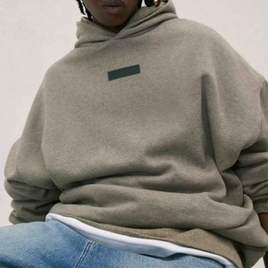 Personalizado de alta calidad 100 algodón polar sudaderas para hombre 500gsm más tamaño de gran tamaño pesado sudaderas con capucha hombres - Product Image 2