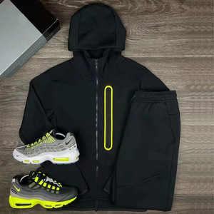 2025 Fashion Custom Logo Wholesale <b>Long</b> <b>Sleeve</b> <b>Men</b> Tracksuit <b>Top</b> Quality Sweatpants Jacket Sportswear - Product Image 2
