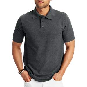 Vente chaude Hommes Golf pour Polo 100% Coton Polyester Logo Brodé Personnalisé Couleur Unie Surdimensionné Long Fit Décontracté Rapide - Product Image 4