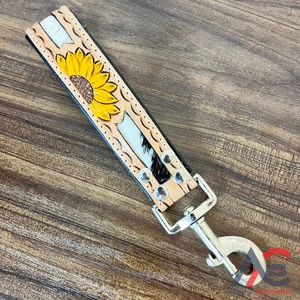 Hot Sale Classic Soft Padded <b>Dog</b> <b>Collar</b> Breathable <b>Dog</b> <b>Collar</b> Hand Tooled Cowhide Leather with Adjustable Durable Metal Buckle - Product Image 1