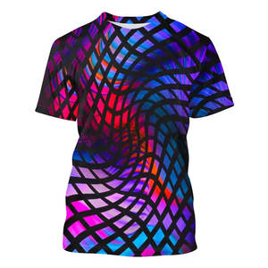 Ropa de calle de alta calidad, camiseta personalizada con estampado de sublimación, 100% poliéster, secado rápido, Unisex, informal, nueva camiseta ajustada moderna - Product Image 1