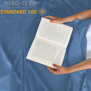 Taille de luxe ensemble complet King couette ensemble 100% coton écologique 200TC plaine personnalisé pour les entreprises - Product Image 4