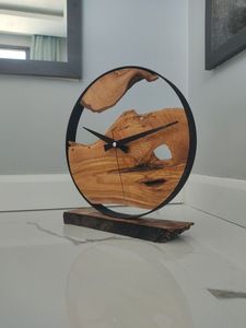 CRAVED CUSTOMIZED WOODEN WALL CLOCK FOR ELEGANT HOME DECOR MODERN Bamboo Body with Natural Rosh for Wedding Occasions - Product Image 2