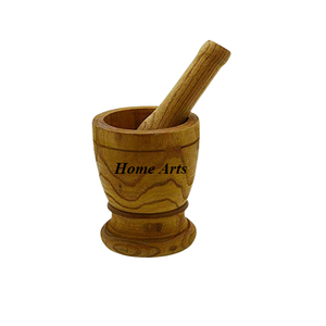 Diseño antiguo Mortero de madera y Maja Hotel y restaurante Trituración y molienda para proveedor mayorista - Product Image 6