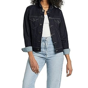 Veste en jean pour femme surdimensionnée à la mode, design personnalisé, dernier design, prix bas, service OEM, veste en jean pour femme - Product Image 6