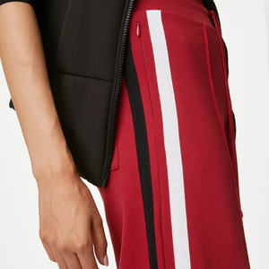 Pantalon décontracté pour femme à taille élastique et à rayures latérales Pantalon de survêtement personnalisé de haute qualité pour la saison d'hiver Fabricant OEM bas quantité minimale de commande de BD - Product Image 5