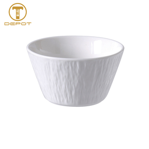 Muestra Gratis de Tazón Pequeño de Cerámica Blanca Texturizada, Mini Tazón para Servir Salsas, Postres y Catering en Restaurantes - Product Image 4
