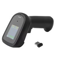 Lector de Códigos de Barras 2D DYscan, Inalámbrico de Alto Rendimiento, Conexión 2.4G BT, Escáner de Códigos de Barras Portátil con Pantalla
