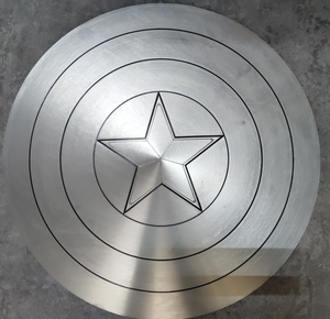 โล่กัปตันอเมริกาไม่ทาสีโลหะที่ดีที่สุดโล่คนอเวนเจอร์สสำหรับตกแต่งบ้าน/ตกแต่งผนังโล่ของขวัญสำหรับคนรักสงคราม - Product Image 1