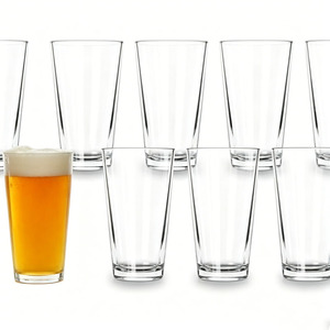 Bicchieri da Birra Classici da 15.84oz con Logo Personalizzato, Base Pesante, in Vetro Senza Piombo, Bicchiere Shaker per Birrerie Artigianali - Product Image 1