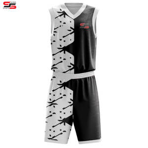 Conjunto de Uniforme de Baloncesto Personalizado de Talla Grande, Estilo Profesional, Jersey y Pantalones Cortos con Estampado por Transferencia de Calor, Anti-UV, Transpirable y de Secado Rápido - Product Image 1