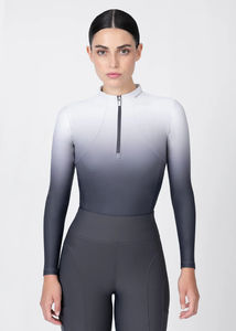 Haut d'équitation pour femmes tendance, léger, respirant, évacuant l'humidité, tissu athlétique extensible, chemise d'équitation quotidienne - Product Image 4