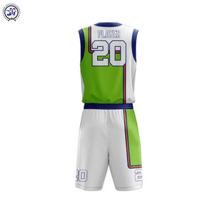 Vente en gros de maillots de basket imprimés personnalisés, ensemble de shorts, vêtements de sport respirants, uniformes de basket-ball cousus par sublimation - Product Image 5
