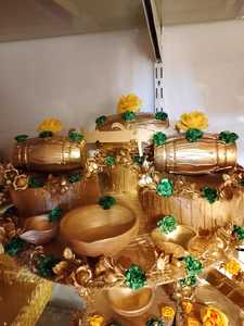 Nueva Llegada 2025 Fancy Net Gift Mehndi Basket Wedding Tray boda Mehndi Colorful Basket OEM Servicio Personalizado Pecking - Product Image 2